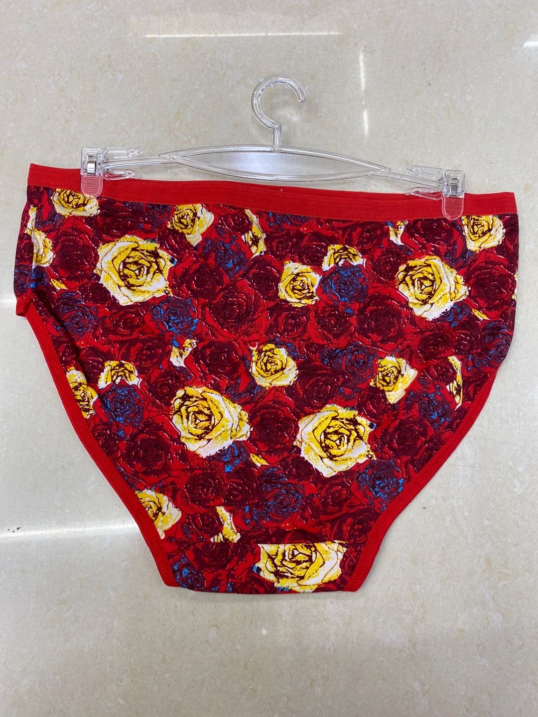 Women's Cotton Antibacterial Inner Crotch Large Size Big Red Printed Series Underwear details Picture