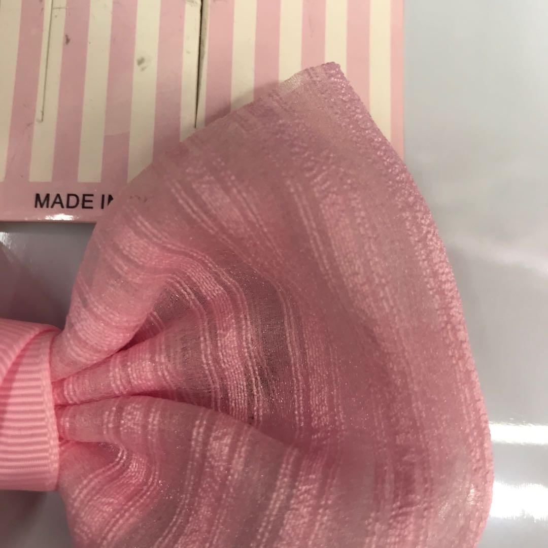 New style of striped bow polyester headband for children, direct sales from the manufacturer details Picture