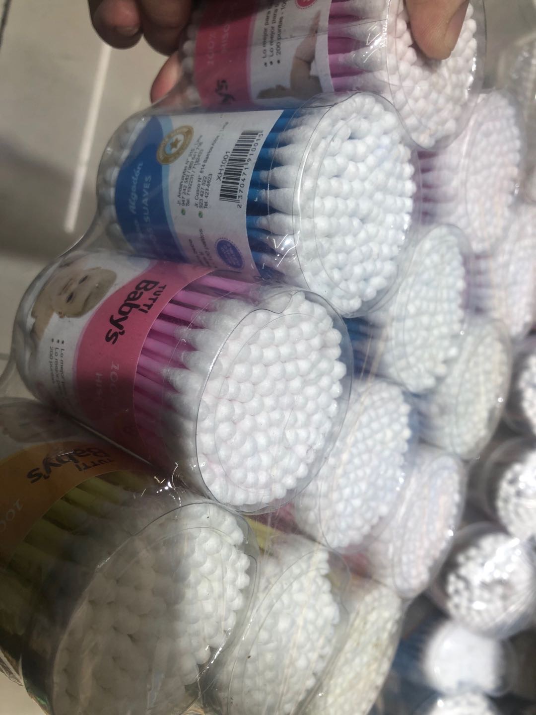100 Cotton Swabs Cotton Swabs Household Cosmetic Cotton Swabs Ear Sterilizing details Picture