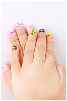 Children's nail stickers, princess, cute kids, girls' nail art, safe and non-toxic nail stickers for infants and babies Specification image