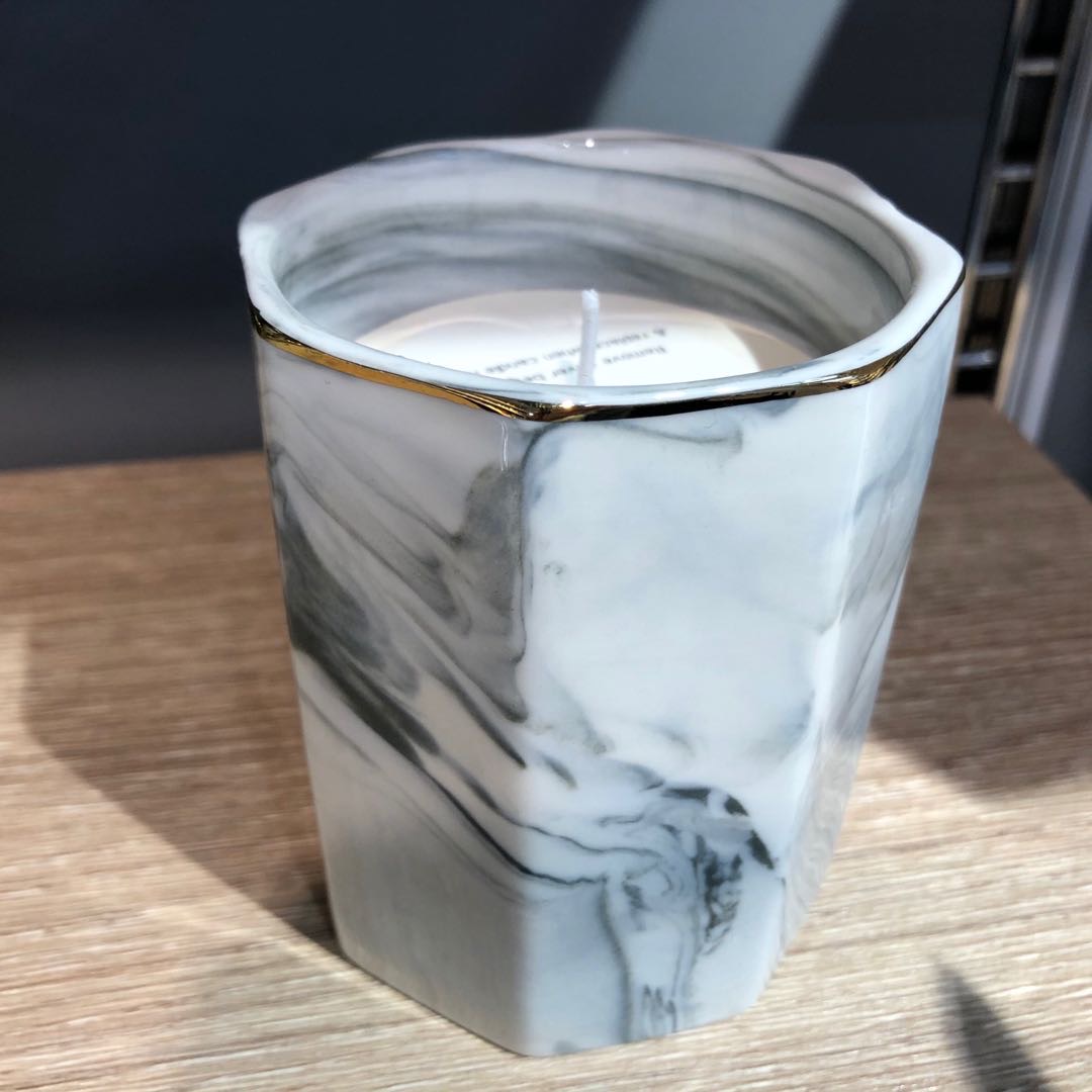 大理石香薰蜡烛伴手礼盒套装送女友闺蜜生日结婚礼物