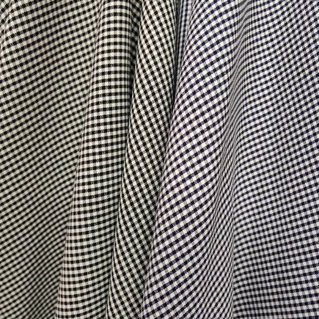 格子涤纶布服装头饰面料