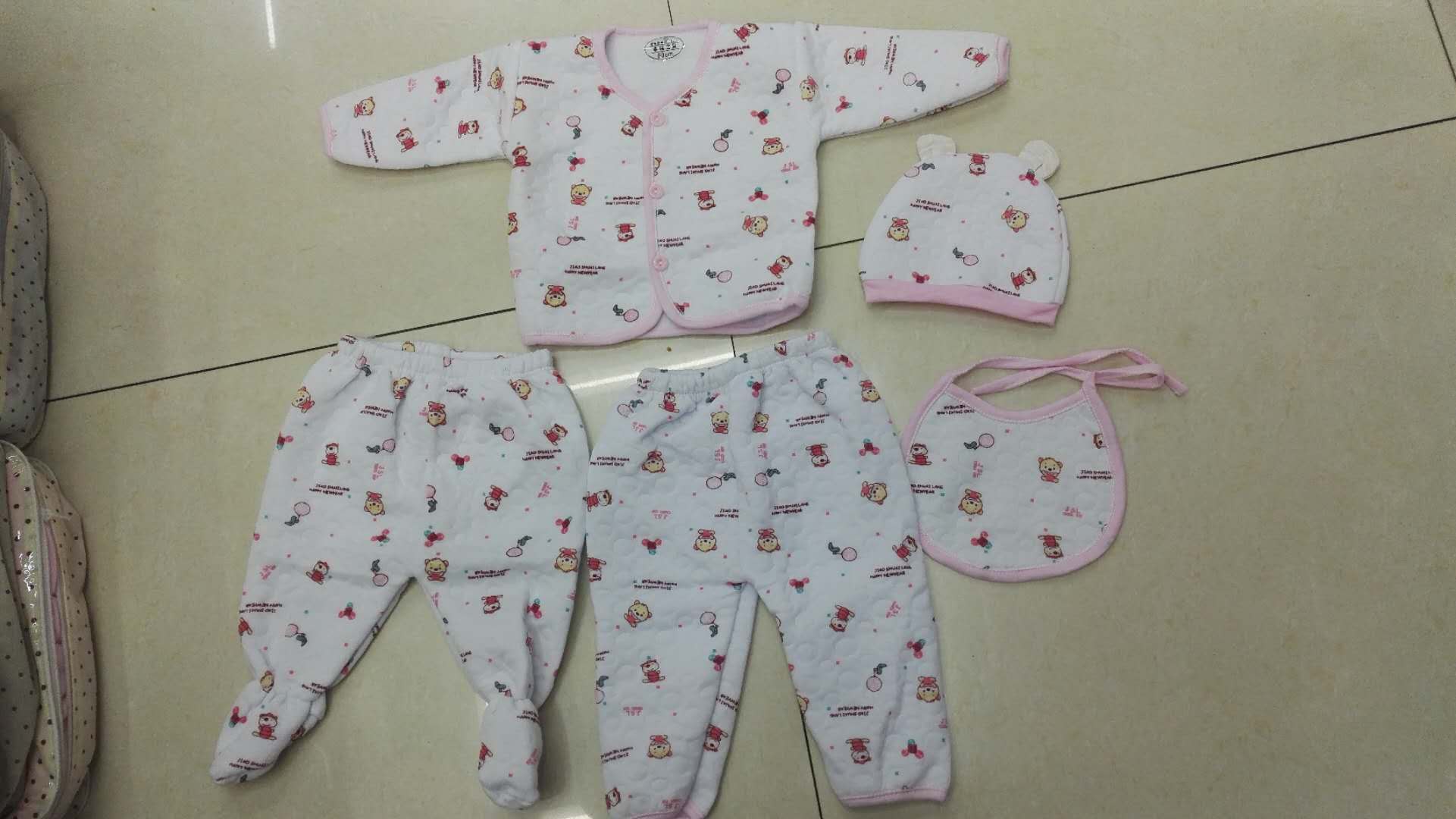 Пять комплектов для детей в тонких детских пижамах из чистого хлопка details Picture