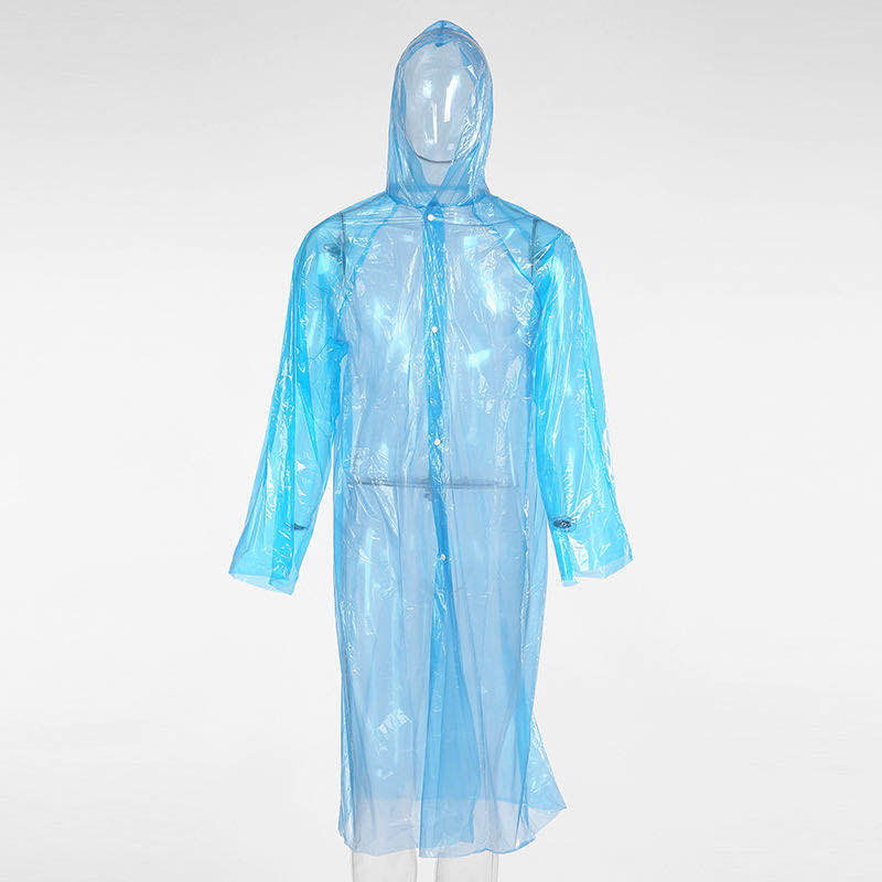 Adult PE brand new material four-button raincoat