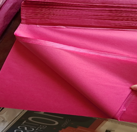 彩色薄页纸拷贝纸外贸包花纸手工纸工厂供应图