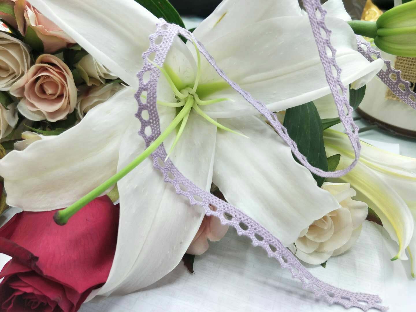 精美棉质棉线花边 抱枕辅料/服装辅料/DIY布艺辅料花边
