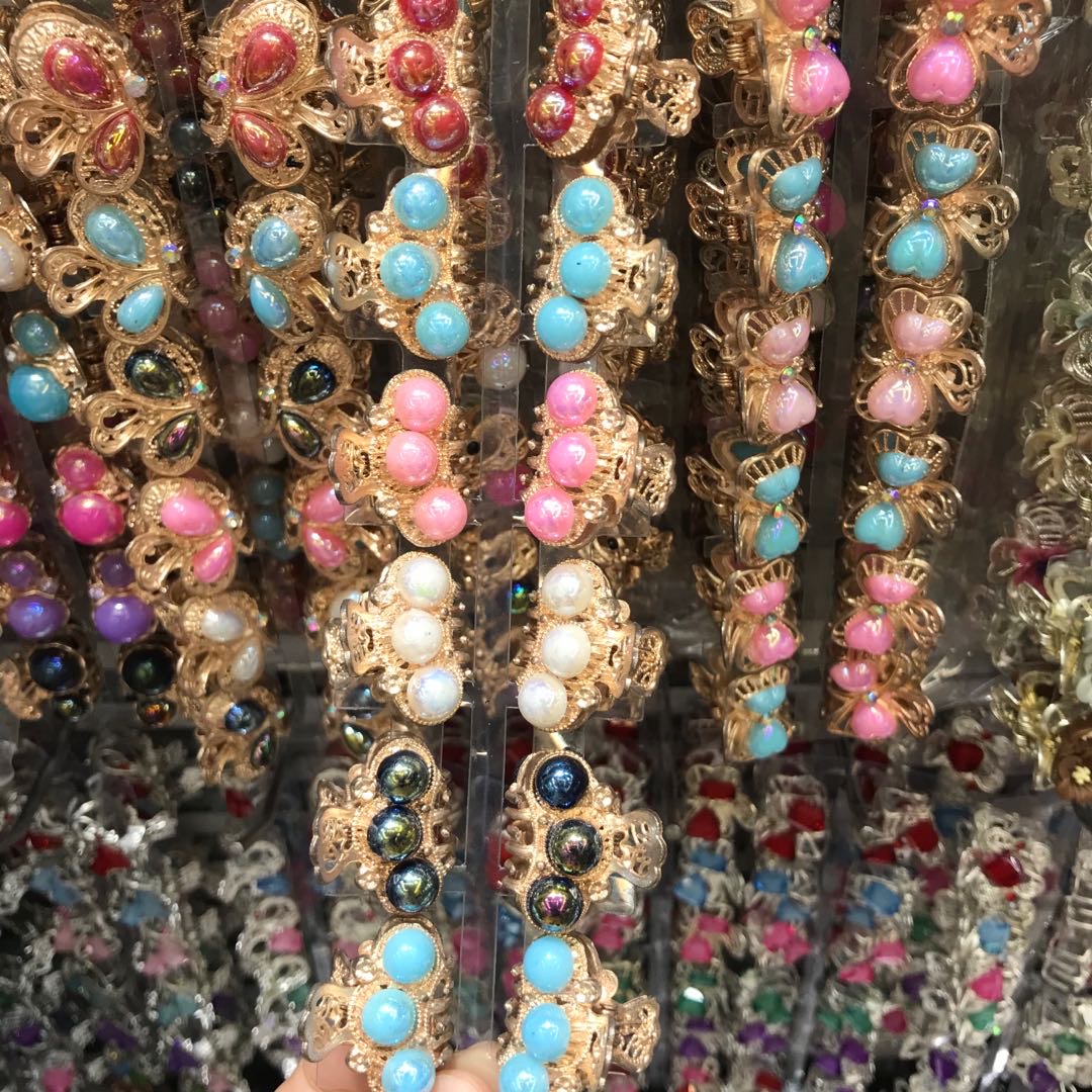 Small claw with alloy rhinestones Mini hair grab rhinestones Crown style Korean hair accessories bangs with crystal mini bobby pins