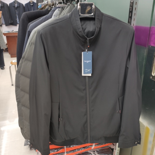 Spring outfit Dad jacket spring thin middle-aged jacket Spring and autumn jacket middle aged elderly casual men black jacket thumbnail