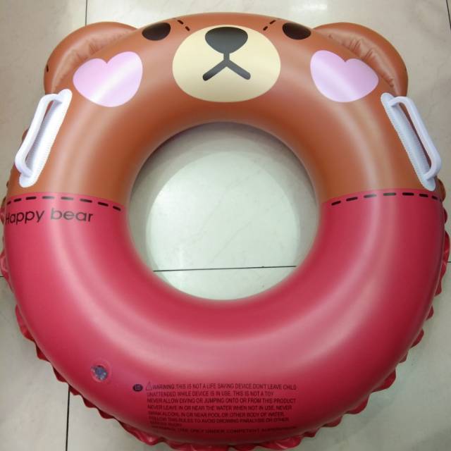 厂家直销pvc儿童游泳圈小熊救生圈批发