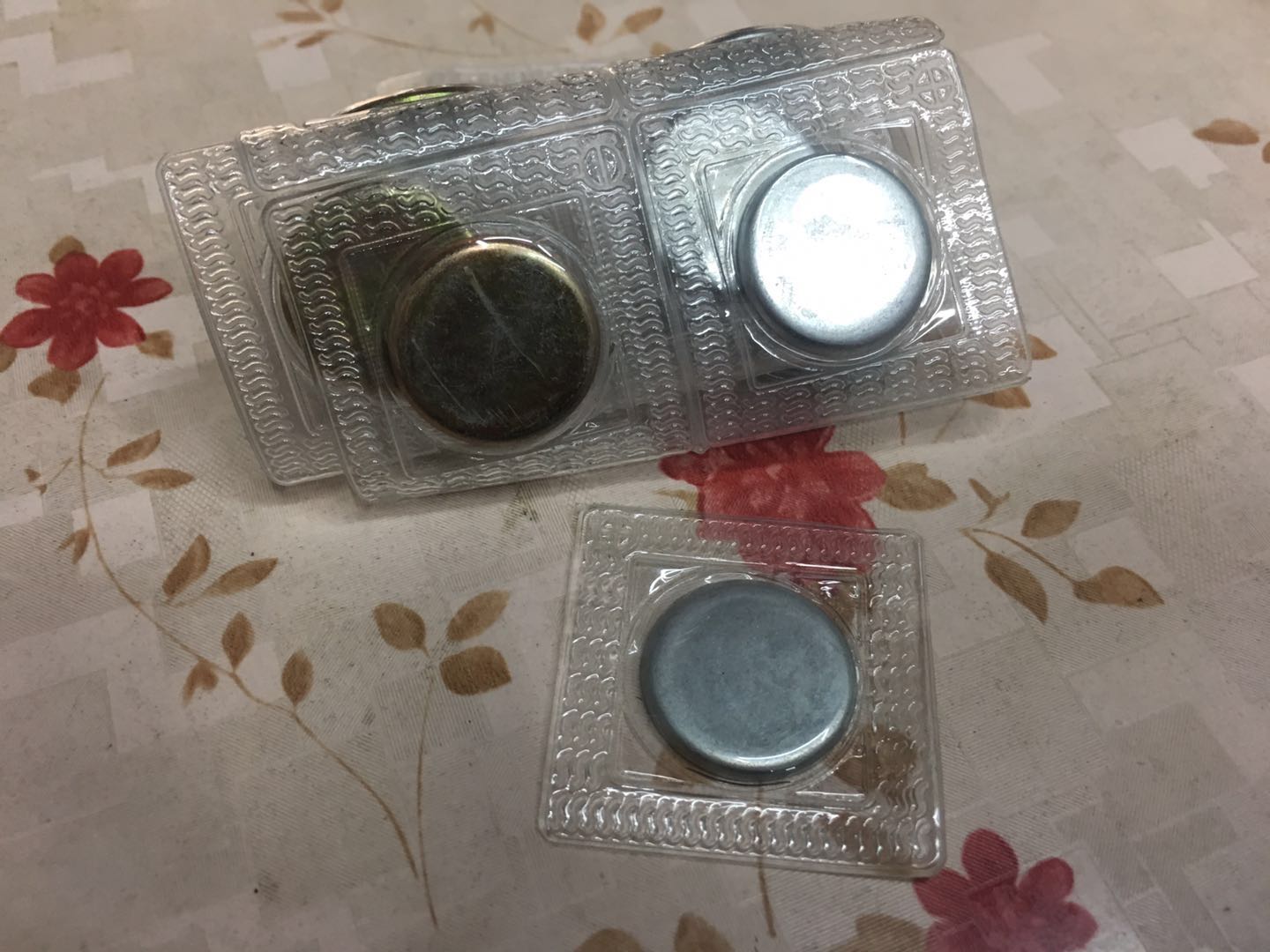 22MM双色圆形磁铁纽扣箱包磁扣服饰暗扣DIY