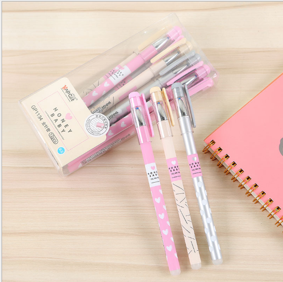 东超文具办公文化书写工具中性笔 韩式ins可爱风摩易可擦中性笔