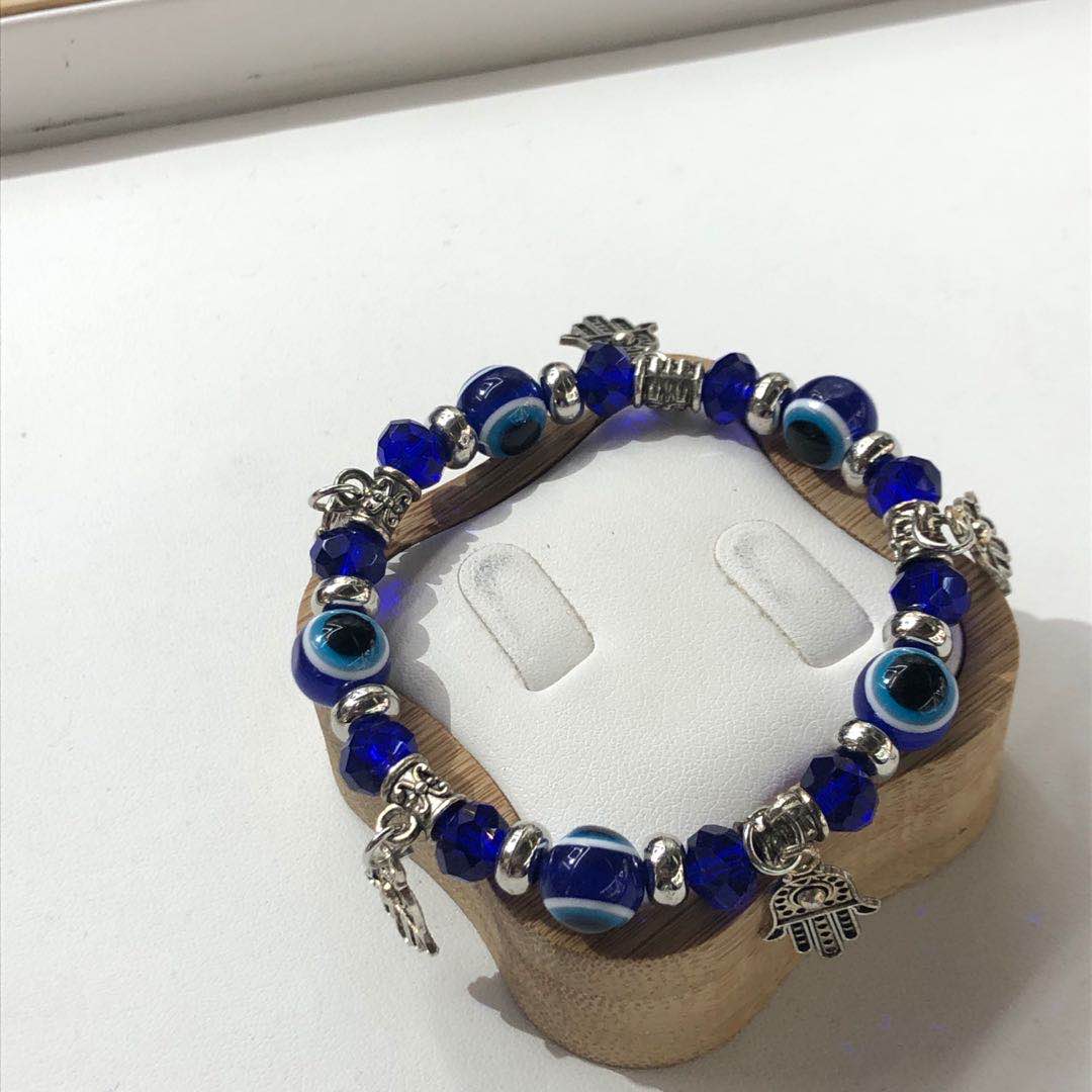 复古气质景泰蓝手掌吊坠百搭手链典雅时尚学生网红手饰细节图