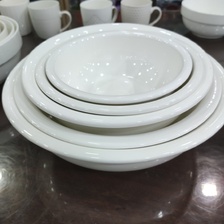 纯白陶瓷汤骨碗多款式可选价格面议