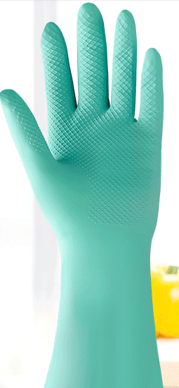 家务清洁防水薄款光里家务乳胶耐磨手套图