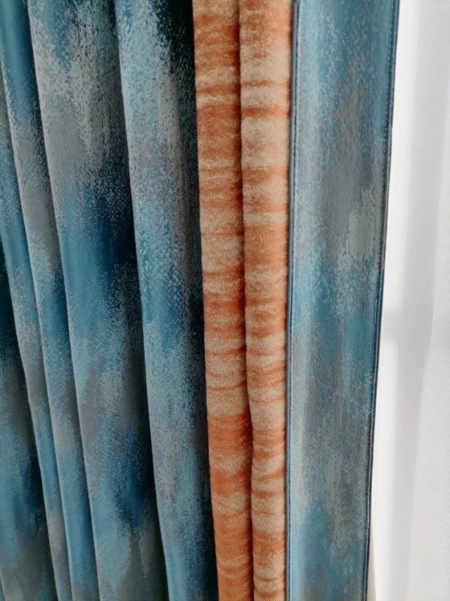 New high-precision and high-light-blocking curtains, simple and modern, thickened light-blocking light luxury color-blocking curtains for bedrooms and living rooms details Picture