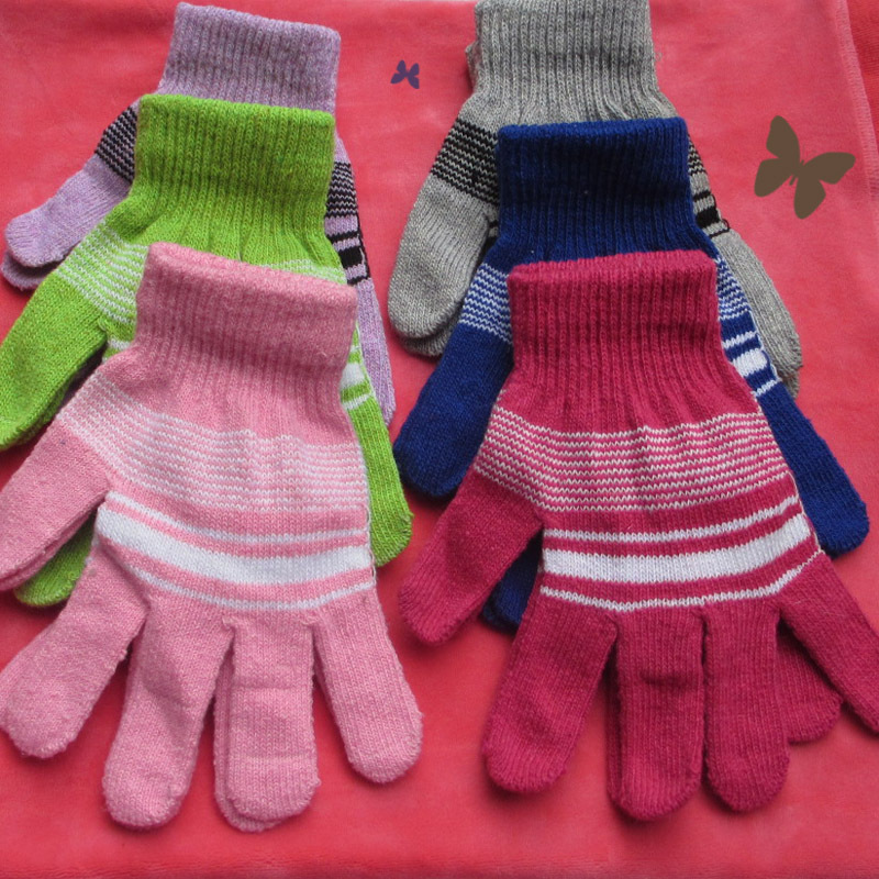 手套冬季保暖 触摸屏手套 地摊针织手套低价批发2元超市供应详情图2
