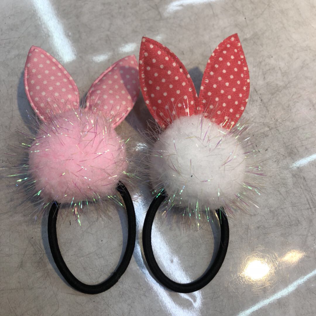 Ball hair cord female contracted Korean version simple ins lovely web celebrity sen female temperament hair cord leather headgear female thumbnail