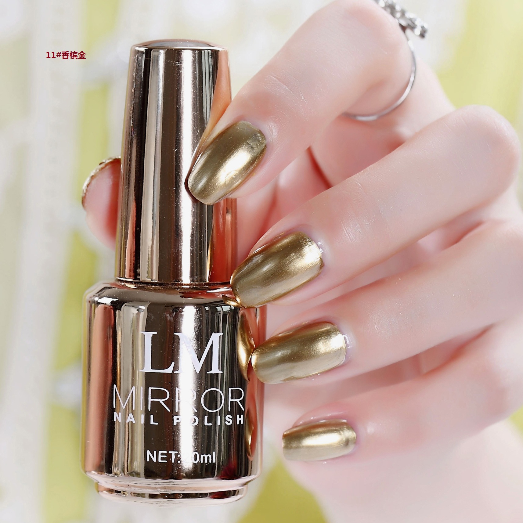 LM2019 new mirror silver metallic stainless steel nail polish is a bestseller sold directly by the contract manufacturer details Picture