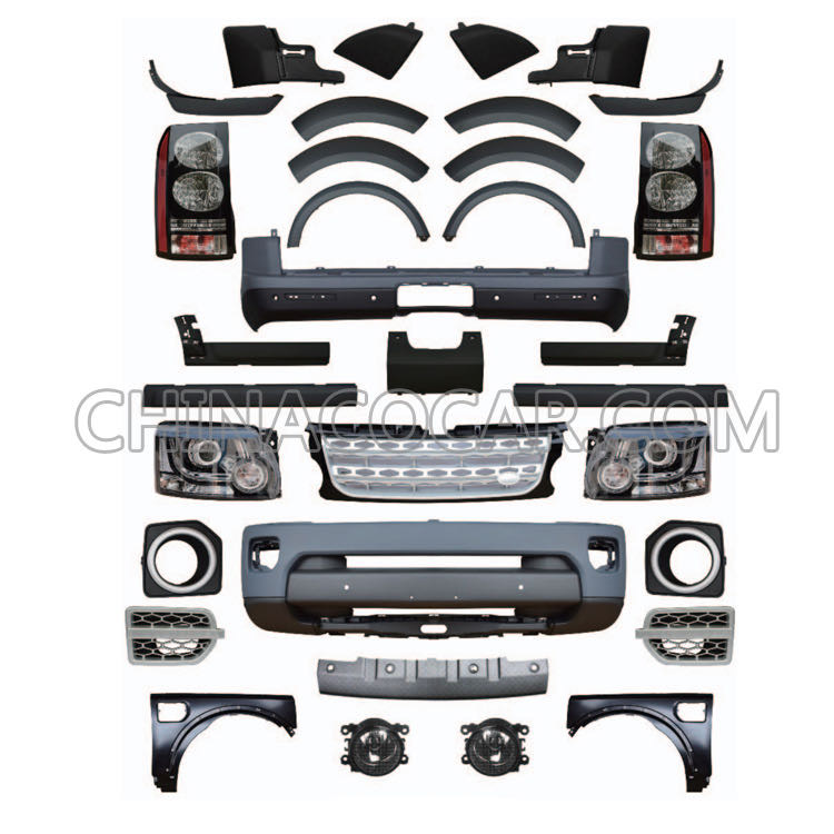 The Land Rover Discovery 3 has been upgraded to the Discovery 4 exterior full body kit