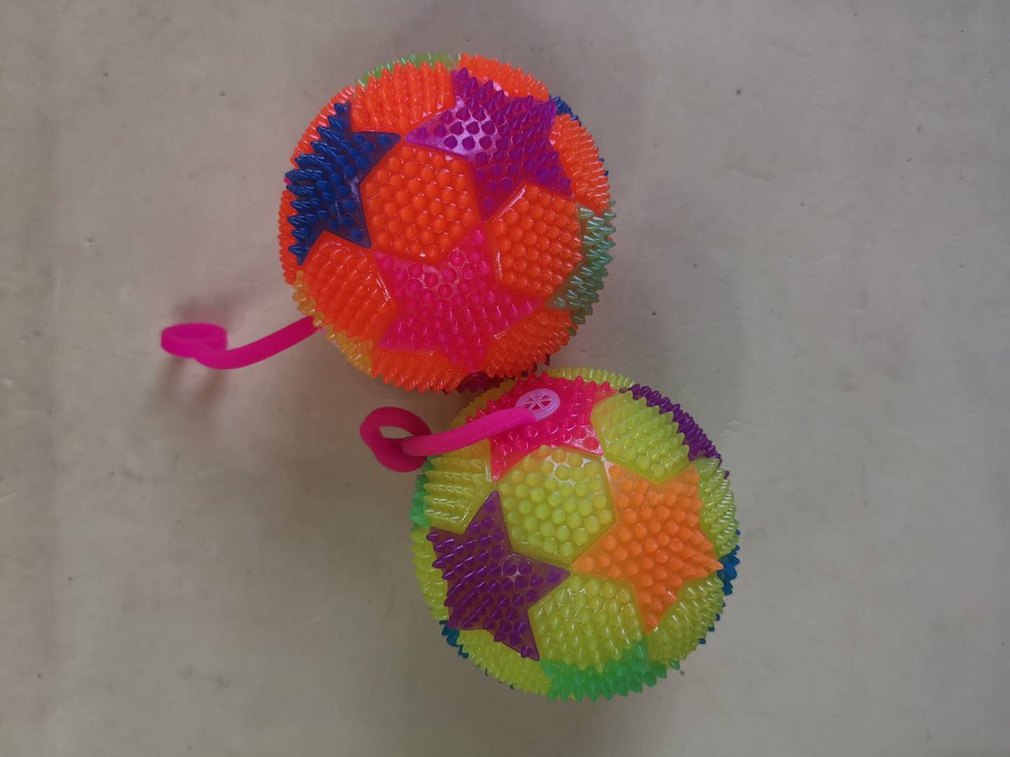 Glitter Sound Pentagram Pattern Ball Glitter Toy Glitter Children's Educational Toy details Picture
