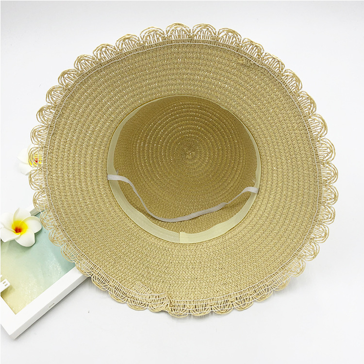 Woman Wearing Straw Hat at Outdoor Market