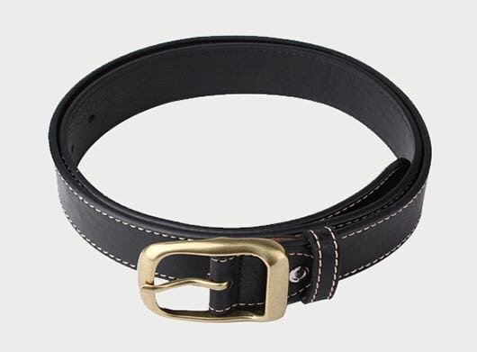 Pure men's leather belt, versatile for young people, cowhide pin buckle Korean-style trendy belt