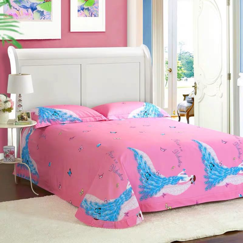 Princess Wind Cartoon Thickened Wool Four-Piece Set Factory Direct Sales Specification drawing