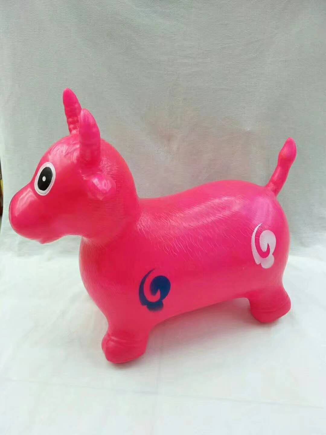 充气皮马混款混色儿童玩具充气马音乐跳跳小马橡胶皮木马跳跳鹿宝宝骑小跳马加大款