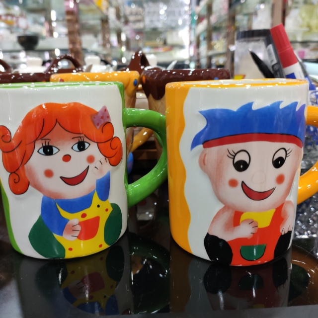 陶瓷碗盘碟/搪瓷杯/鱼盘/陶瓷西餐盘子/厨房用具细节图