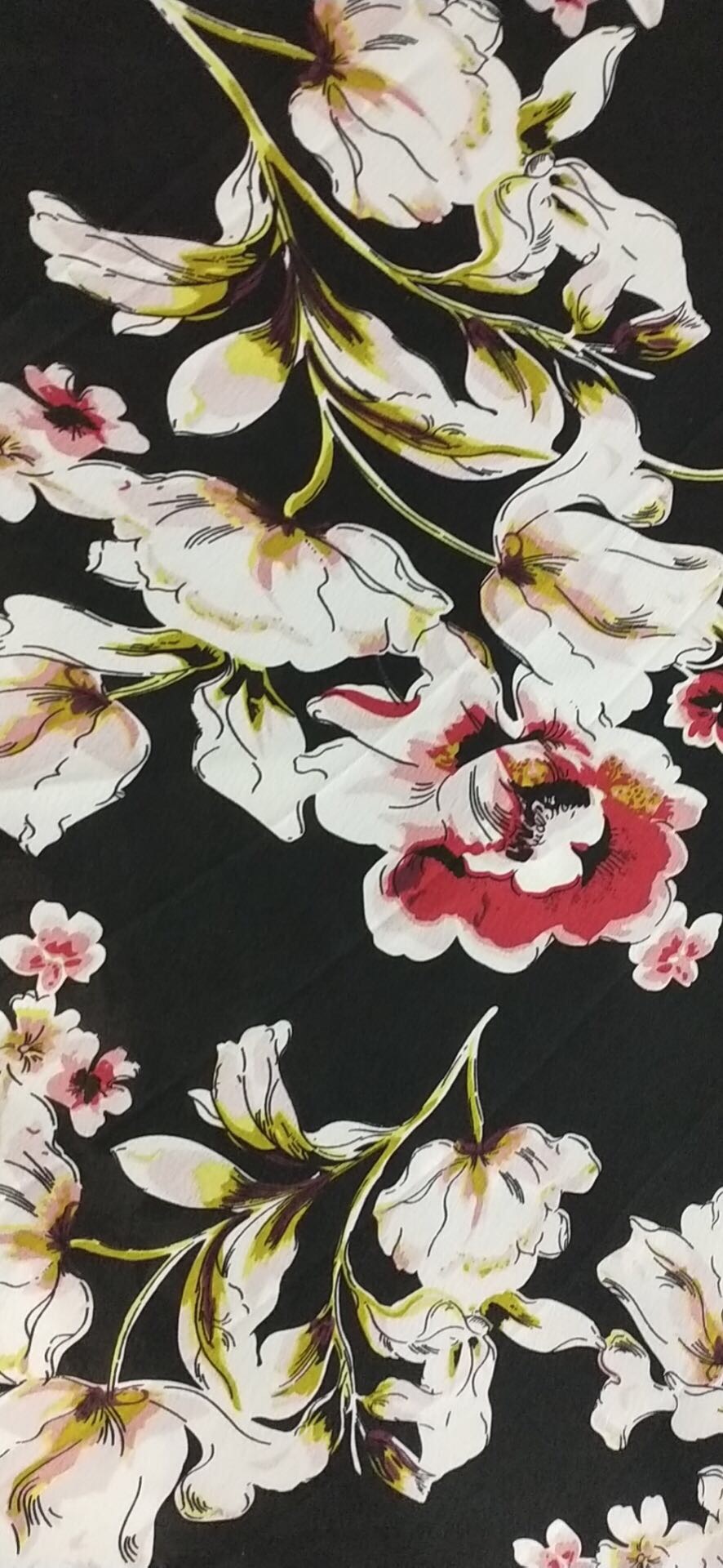 Fashionable Paris Crepe Satin details Picture