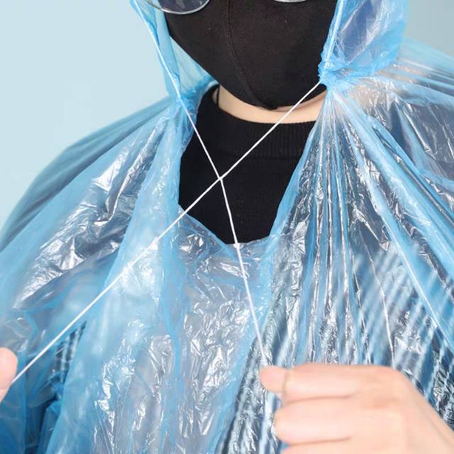 Disposable pullover raincoat Specification image