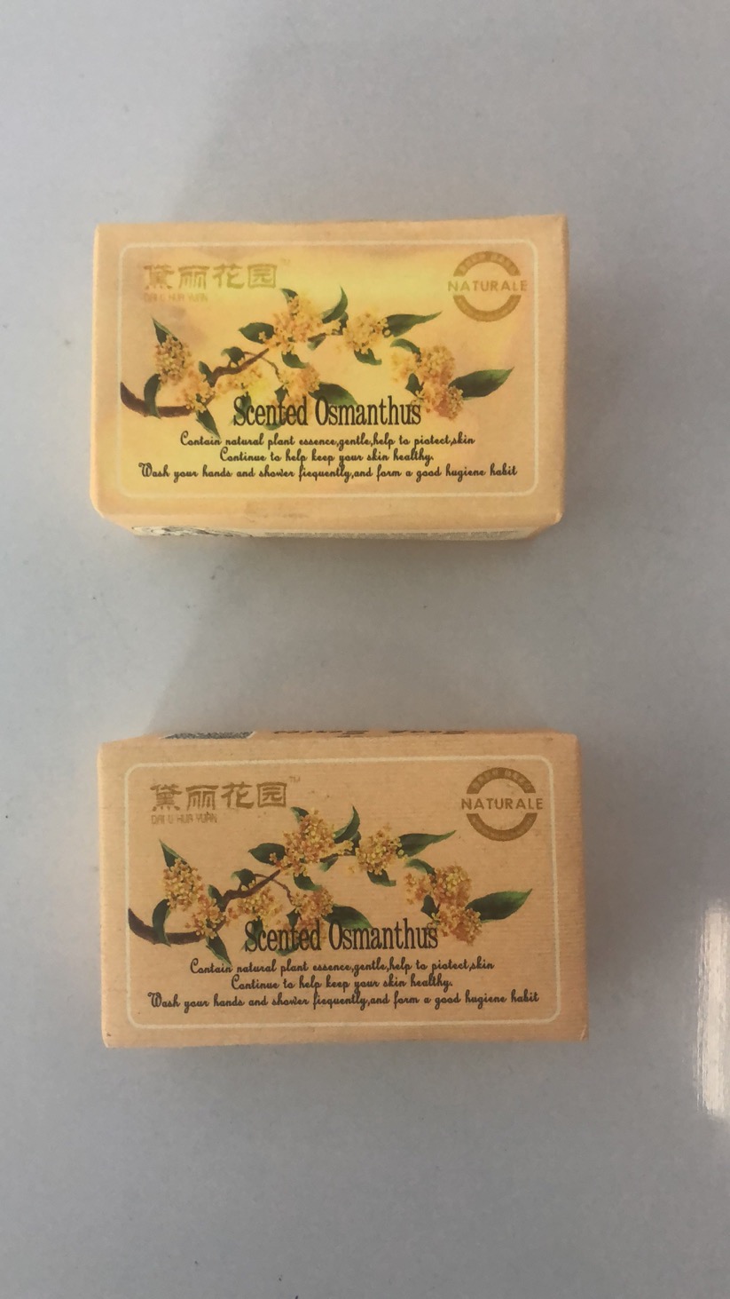 Multi-Hui Osmanthus Condensate Fragrance Refreshing Soap Whitening Moisturizing Soap Specification drawing