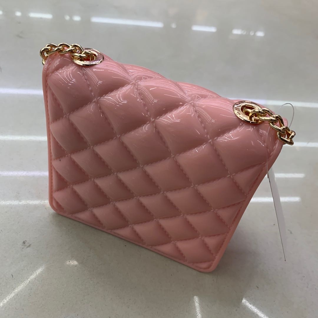 Summer Flower Cute and fashionable jelly bag chain crossbody bag middle style details Picture
