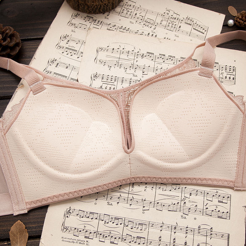 Lingerie women gather sexy plus-size vest-style thin, large-bra with a small lace look Specification image
