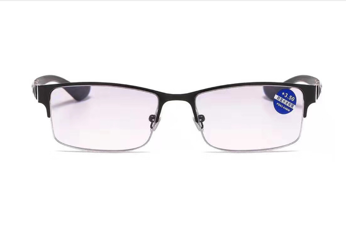 Square-framed reading glasses, hyperopia glasses, thick-framed comfortable glasses for the elderly, PC anti-blue light 1693 details Picture