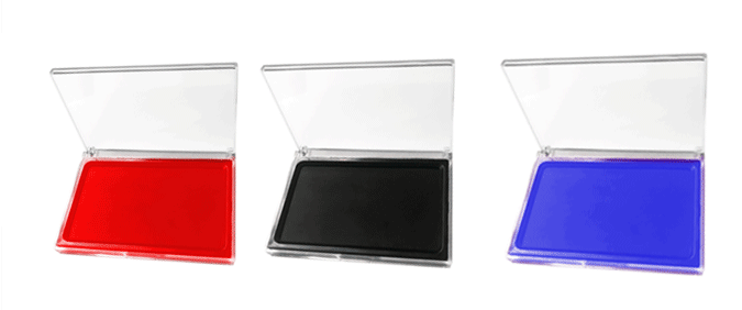 781原子印台三色可选印台印油印章用财务用