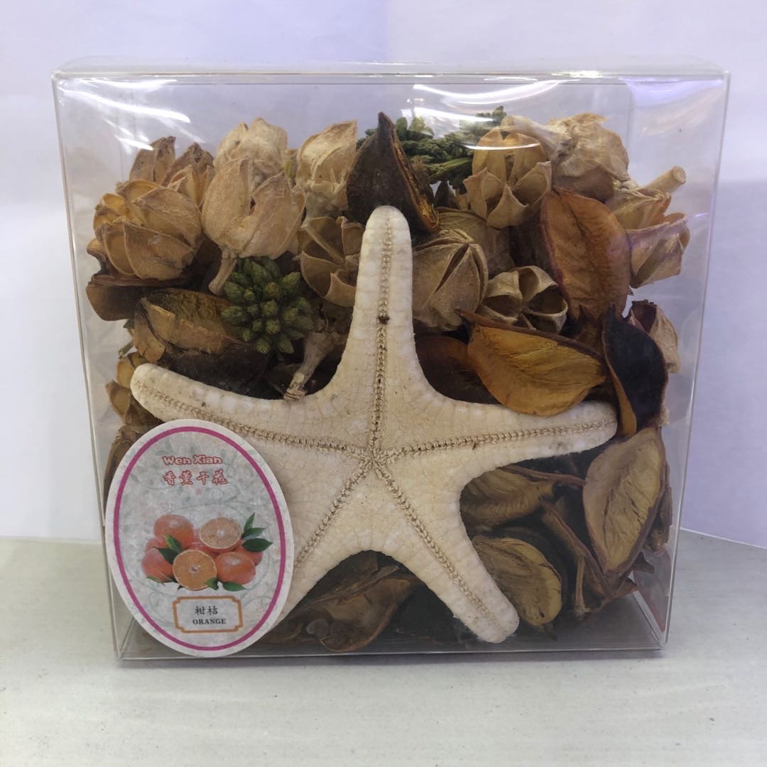 方形柑桔香薰干花香味净化空气家居装饰