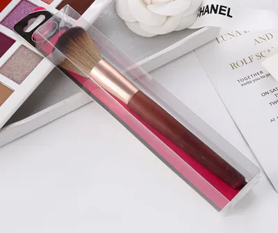 Single Blush Brush Imitation Mahogany Diagonal Handle Blush Brush Loose Powder Makeup Tool Makeup Brush
