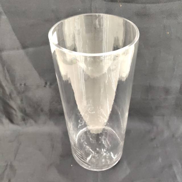 Glass vase, straight tube, flower arrangement handicraft storage bottle details Picture