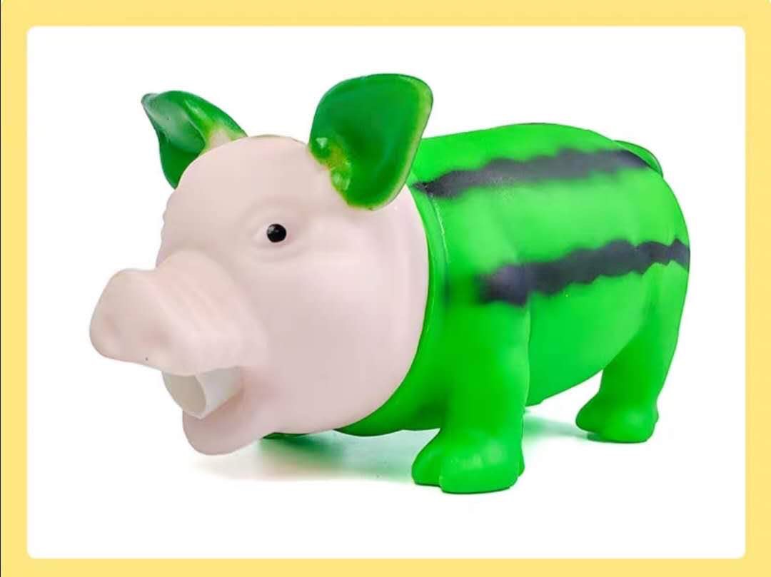 Plastic oversized fruit pig scream pig scream pig croak toy thumbnail