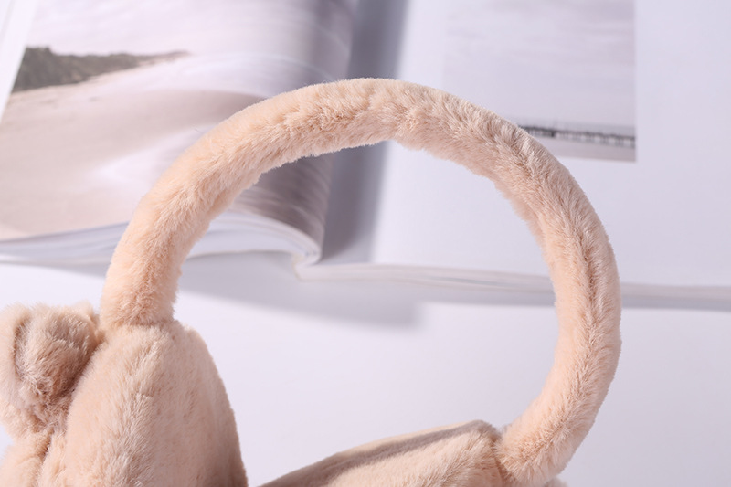 秋冬刺绣成人毛绒保暖耳罩创意可爱伸缩儿童卡通耳暖细节图