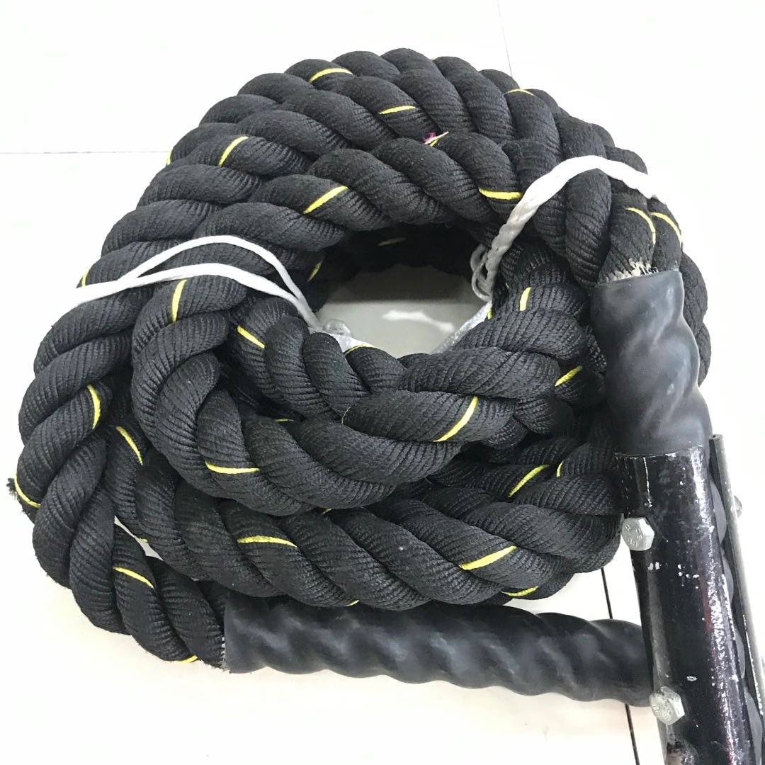 健身战绳子甩大绳家用战斗绳力量体能训练器材爆发力摔绳粗格斗绳产品图