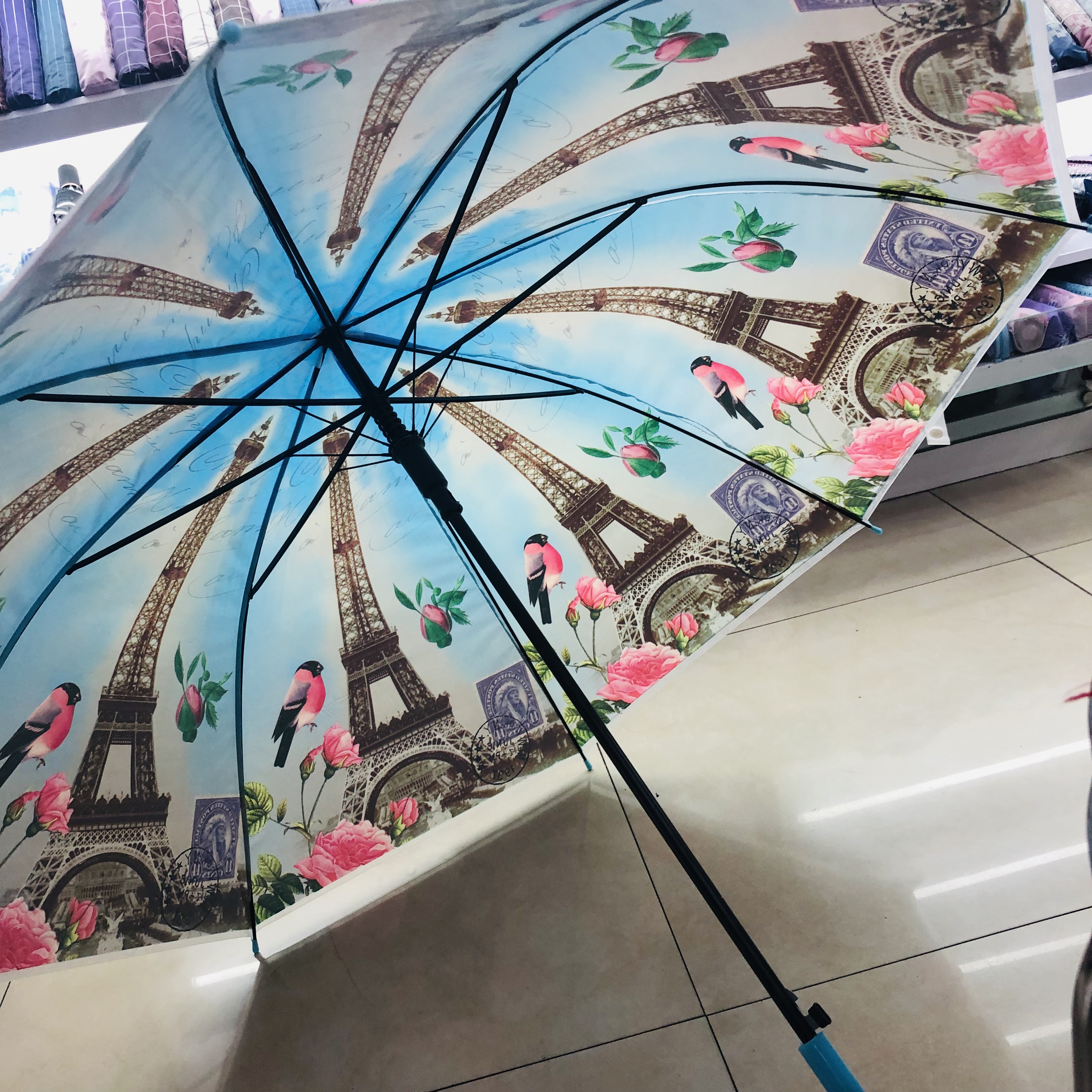 儿童雨伞女童公主晴雨伞小学生男童幼儿园安全半自动长柄轻便小伞细节图