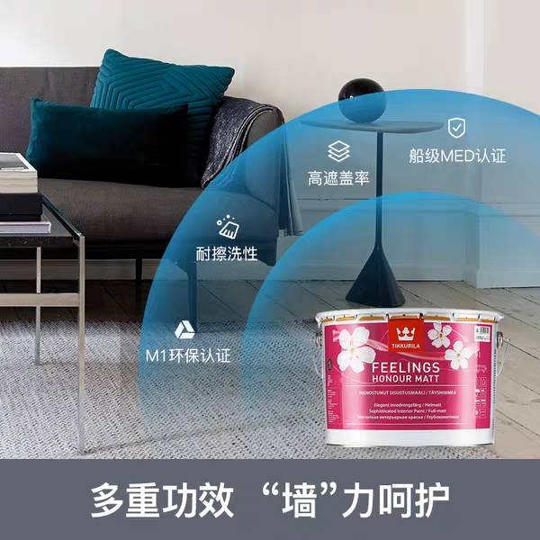 TIKKURILA original imported Fenlin Holmeng ecological interior wall paint white indoor environmental protection paint towards zero VOC latex paint indoor household details Picture