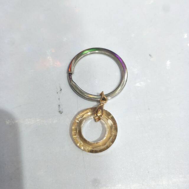 水晶挂件金属钥匙扣简约包包配饰