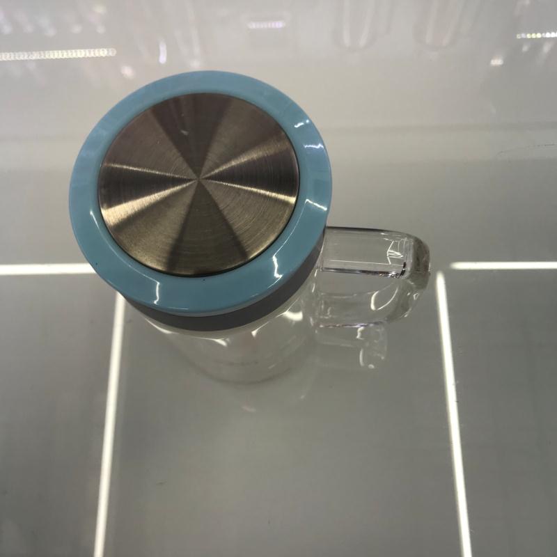 Tianxi double-layer glass office cups, household drinking cups, men's large-capacity tea brewing cups with LIDS and filters details Picture