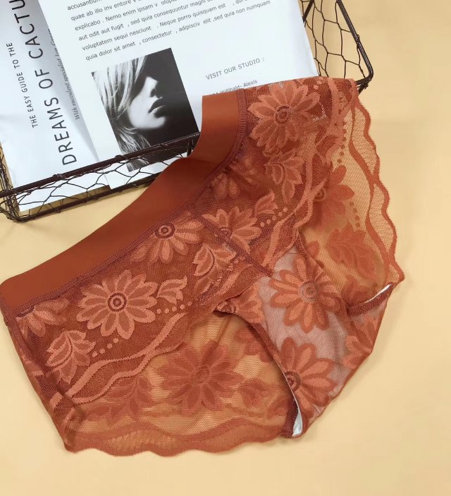2020 Fashion Girl Sexy Antibacterial Lace Breathable Triangle Pants details Picture