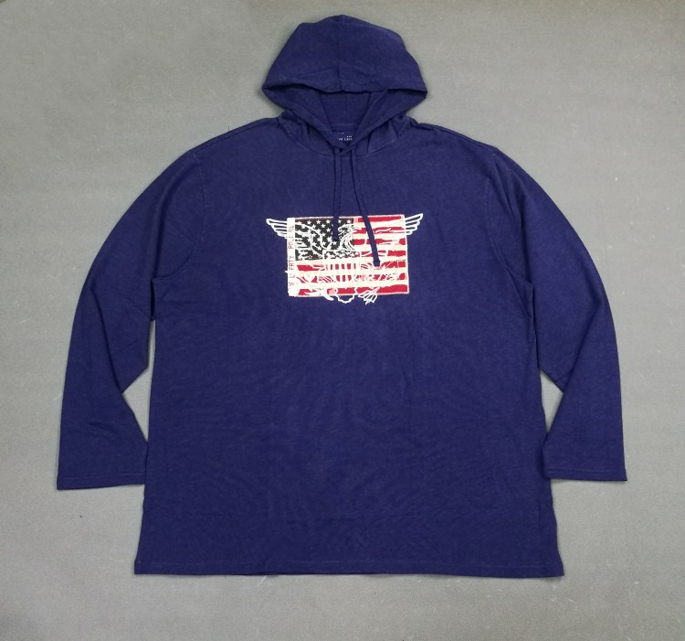 男装 全棉 加肥加大码 长袖连帽卫衣