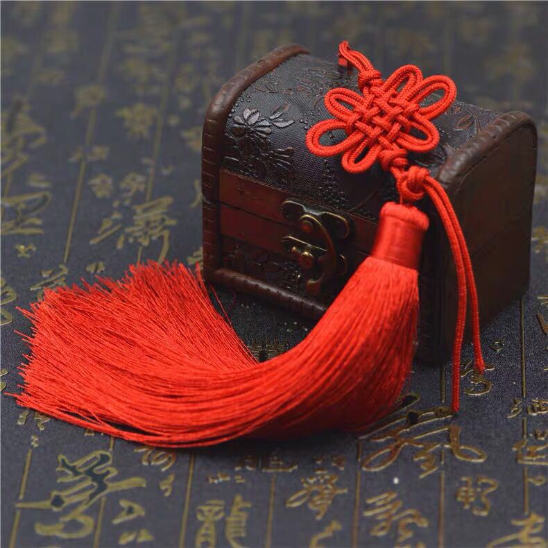 Car accessories, red Chinese knot gourds, interior decorations, high-end rearview mirror pendants, safety guaranteed, free shipping details Picture