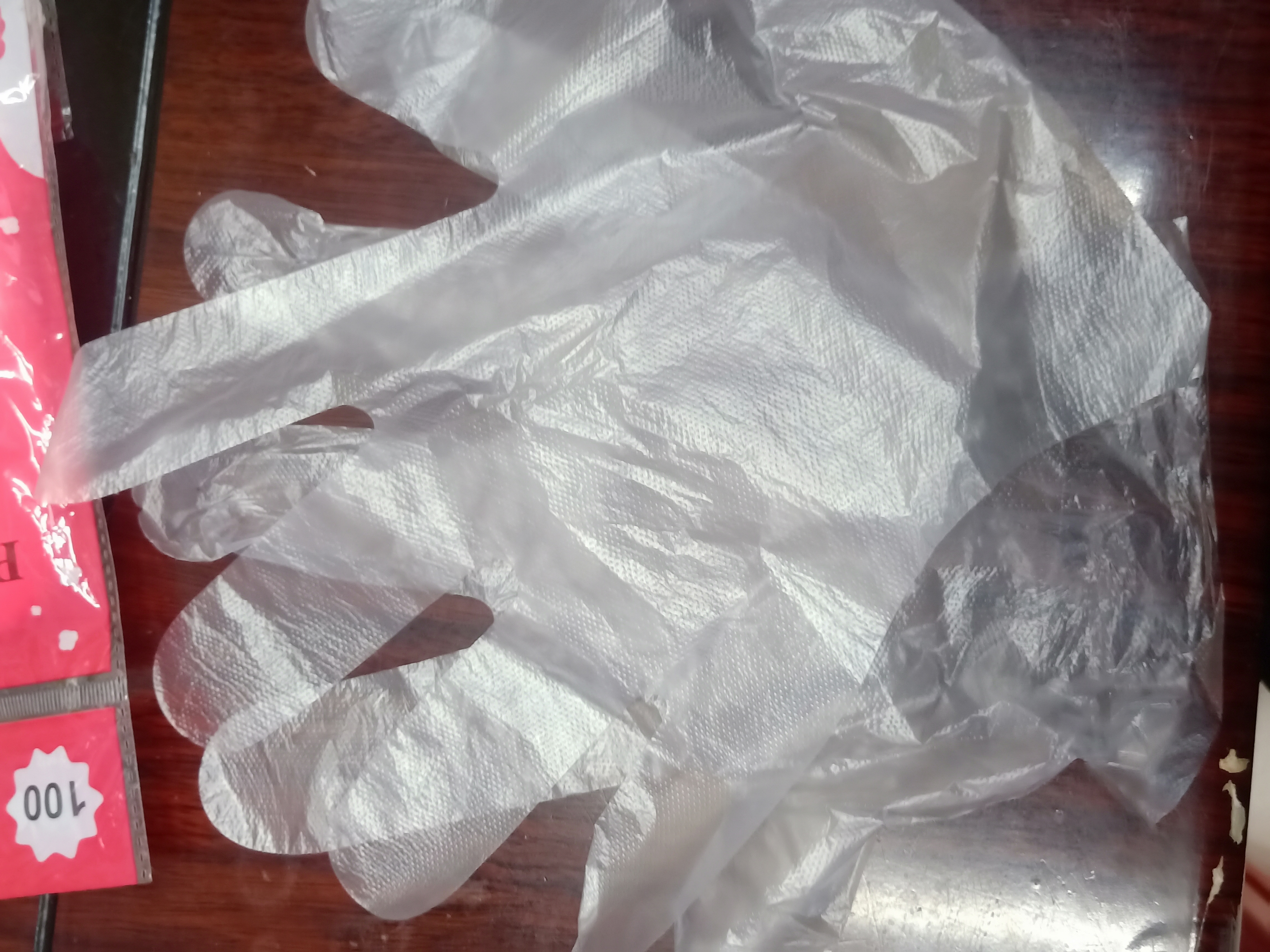 Disposable Gloves 100 Pieces Of Food Grade Catering Pe Film Transparent